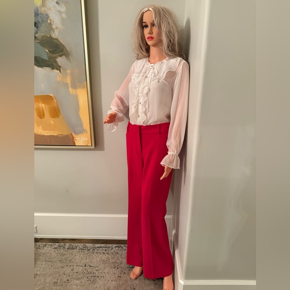 NWT GORGEOUS and the latest style - Beautiful Winter White Ruffled Blouse! - Picture 9 of 9